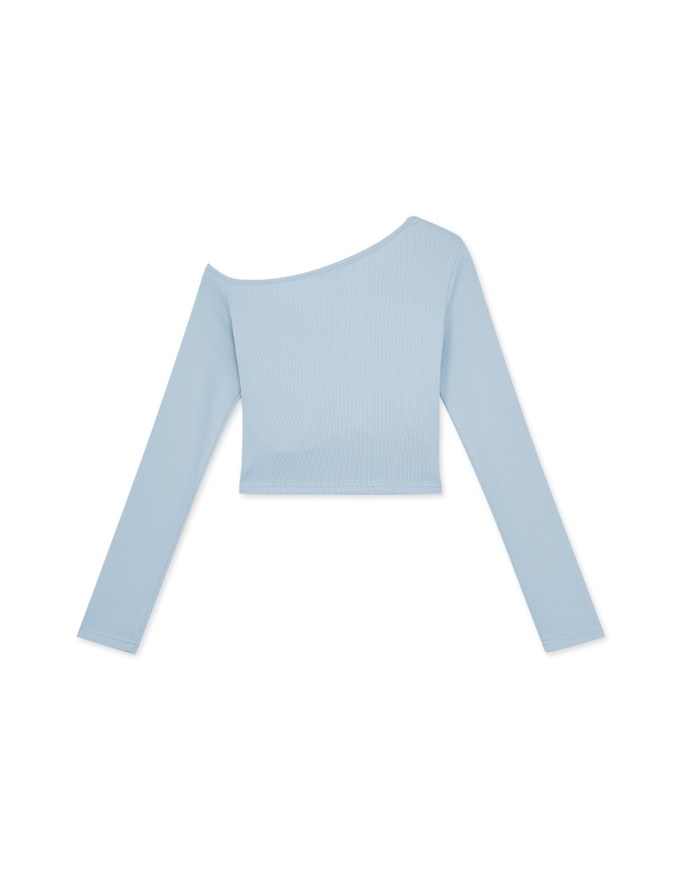 One-Shoulder Long Sleeved Top (with padding)