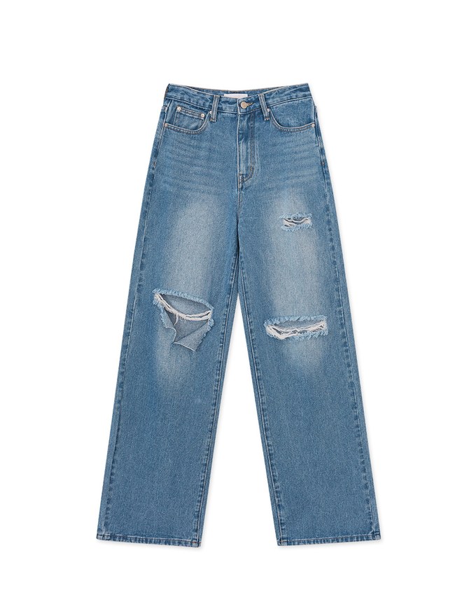 【Elecher's Design】BOSS MOM Distressed Jeans