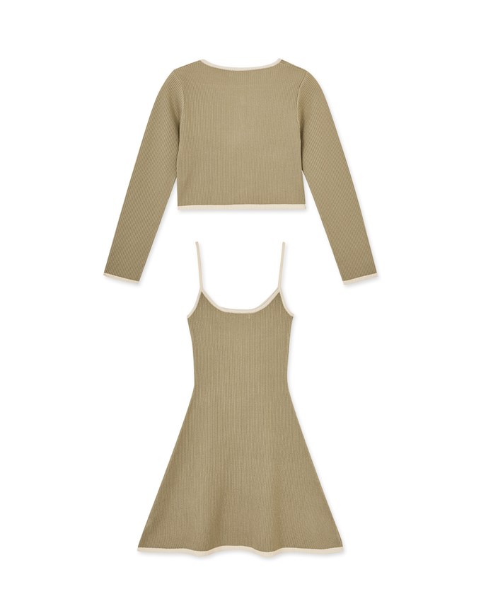 Soigné Knitted Bodycon Dress Set