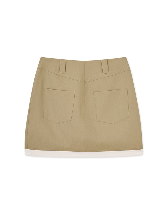 Double Pocket Layered Skirt