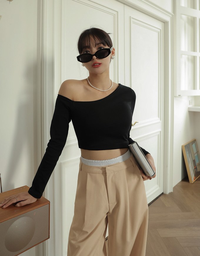 Double Layer Elasticated Pleated Wide Pants
