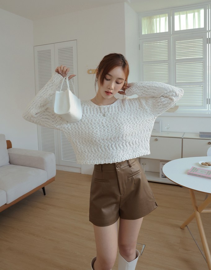 Textured Knitted Top
