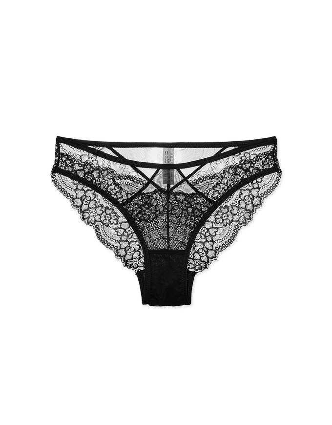 Mid-low Rise Hollow Lace Briefs