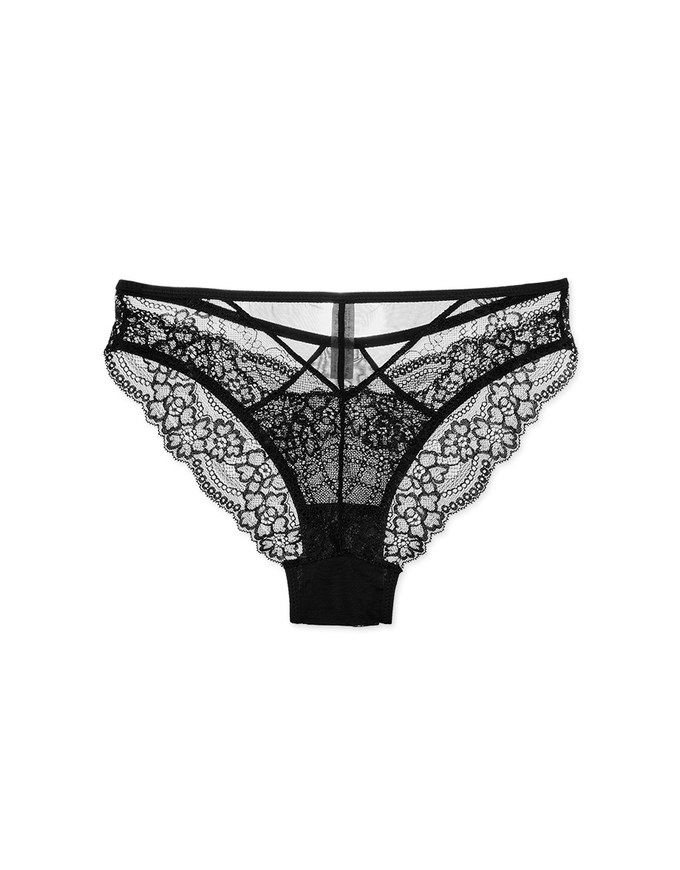 Mid-low Rise Hollow Lace Briefs