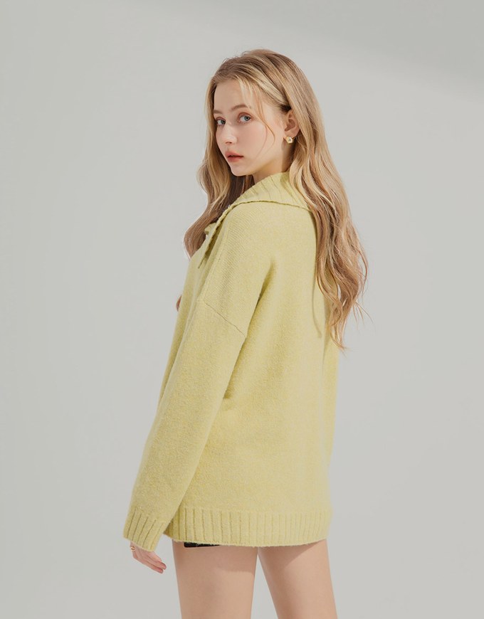 Lapel Knitted Cardigan