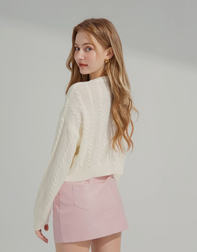 Class A Twisted Knitted Top