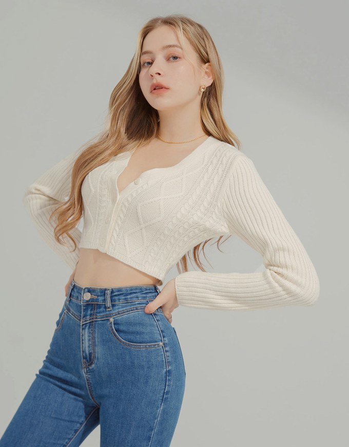 Twisted Knitted Crop Top
