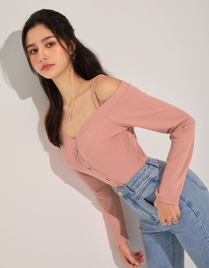 Plain Off-Shoulder Top