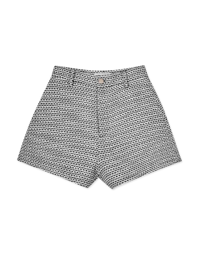 Retro Wool Textured Shorts