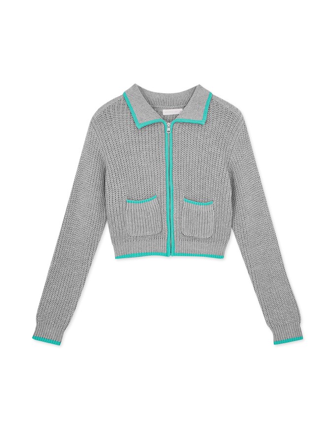 Très Chic Color Knitted Jacket