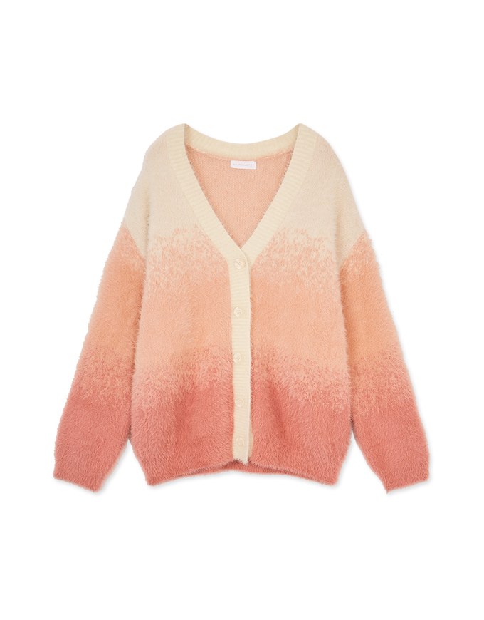 Romantic Ombre Knitted Cardigan