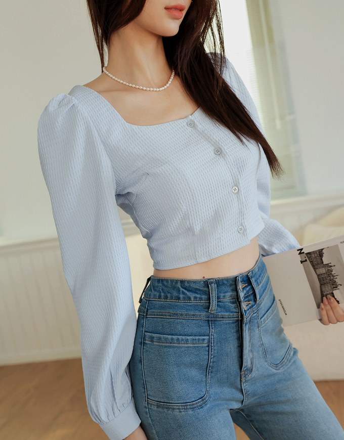 Elegant Chic Puff Long Sleeve Top