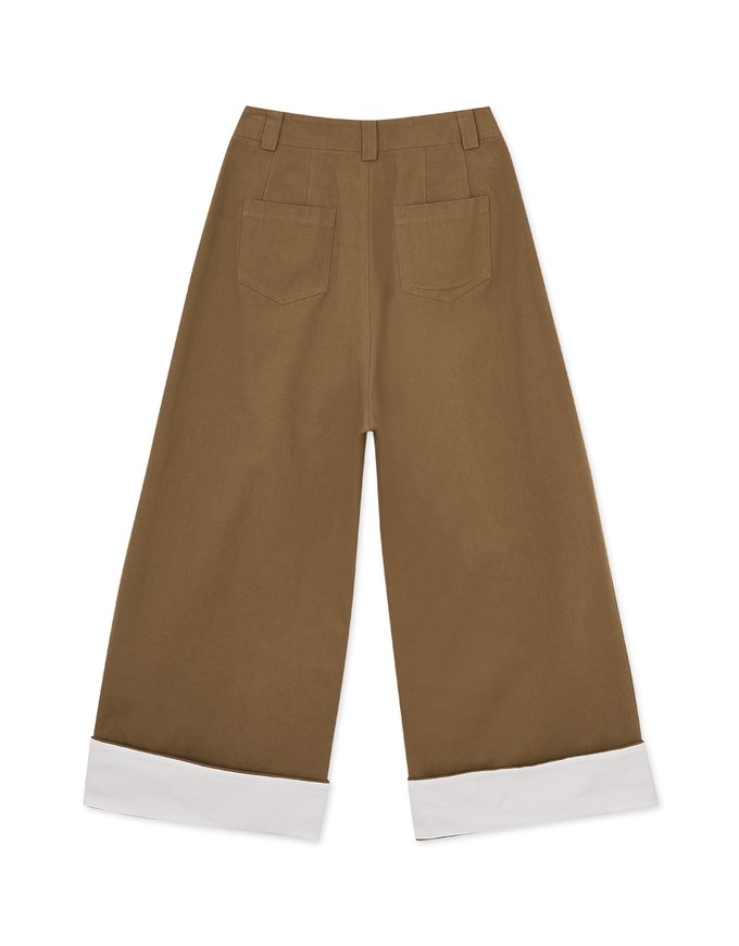 【ᴍᴇɪɢᴏ's Design】Pleated Concealed Placket Wide Pants