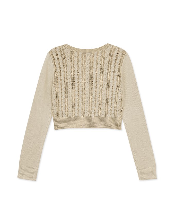 Interlaced Twist Knit Top