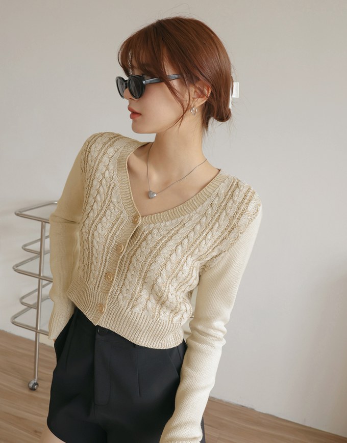 Interlaced Twist Knit Top