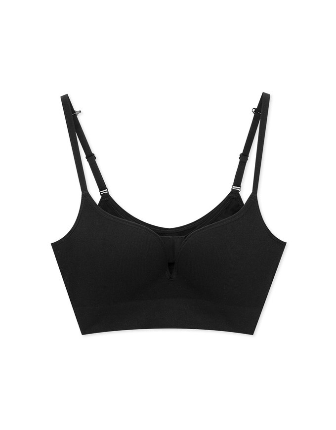 DOUBLE PUSH Deep V Low Ridged Wireless Bra