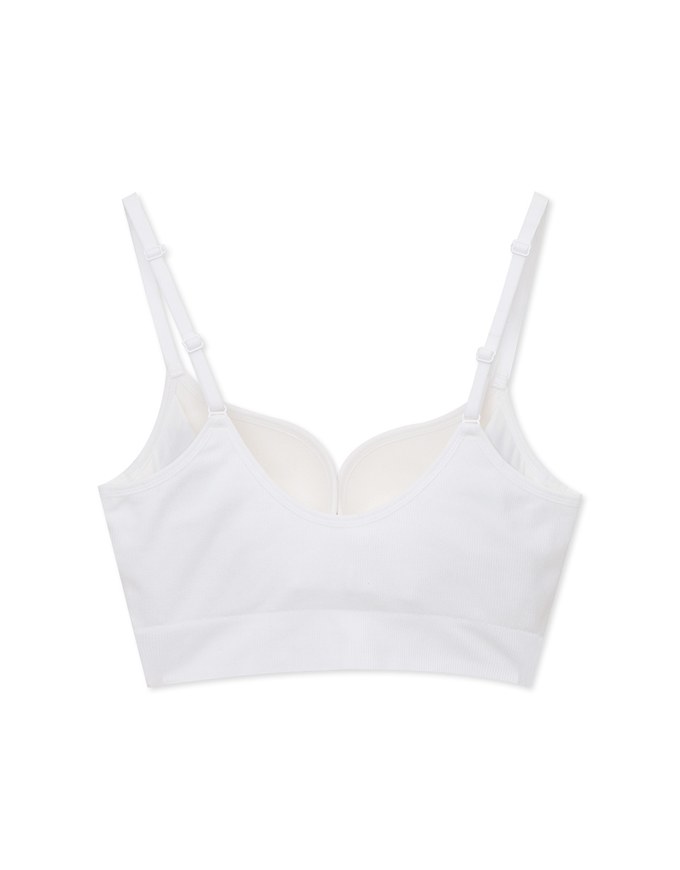 DOUBLE PUSH Deep V Low Ridged Wireless Bra (Large Size)