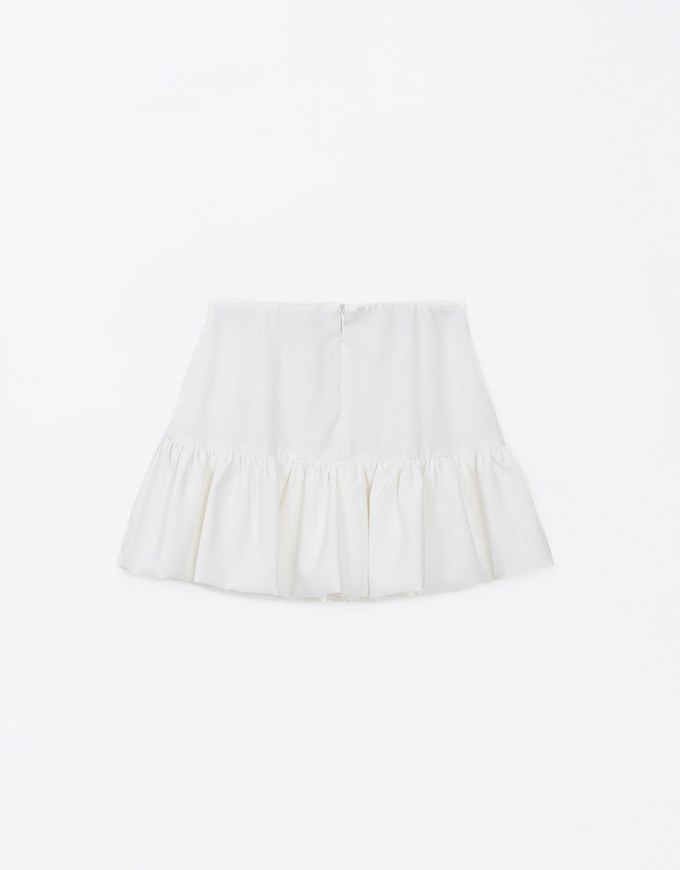 A Line Puffy Balloon Mini Skirt