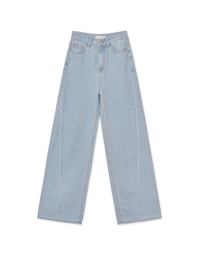 Vintage Jeans Denim High Waisted Wide Pants Culottes