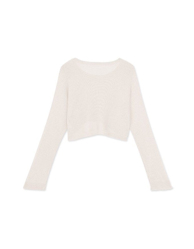 Multi-line Knitted Crop Top