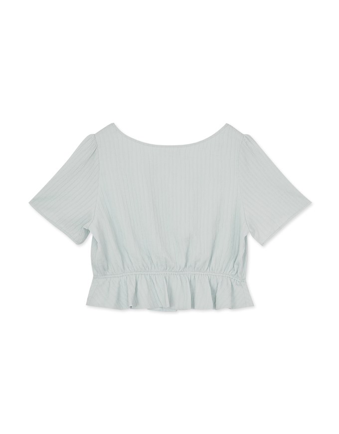 French Square Neck Ruffle Top