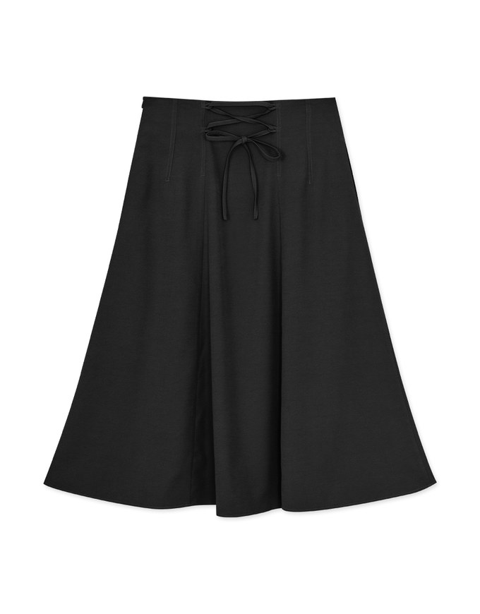 Back Tie Strap Suspender Long Skirts