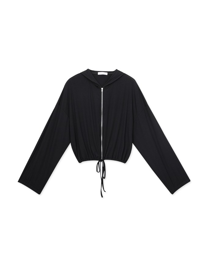 Airy Cool Drawstring Crop Jacket