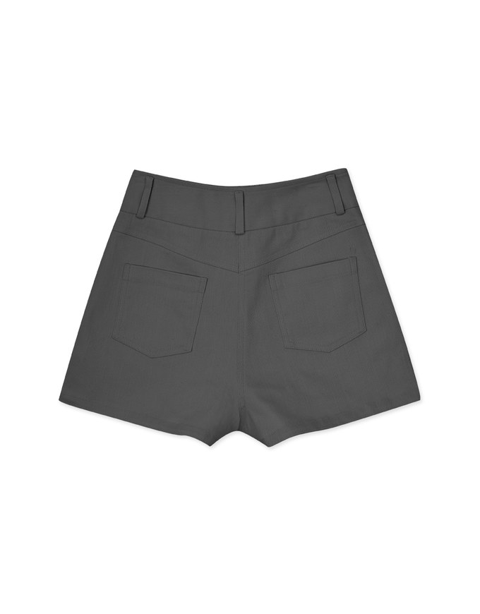 Fashionable Button-Up High Waist Shorts