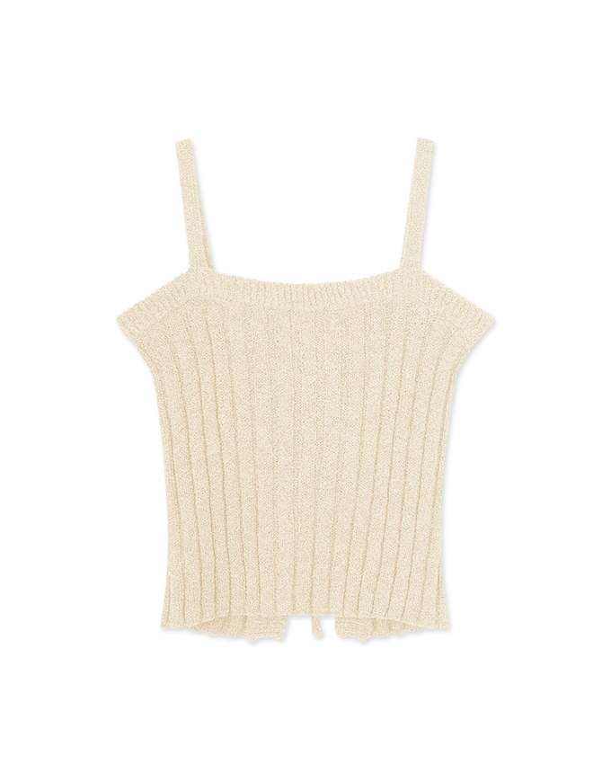 2WAY Strap Knitted Vest Top
