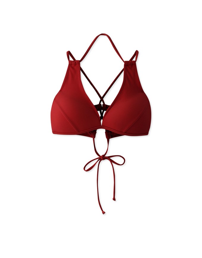 Multiway Solid Color Sexy Strap Push Up Bikini