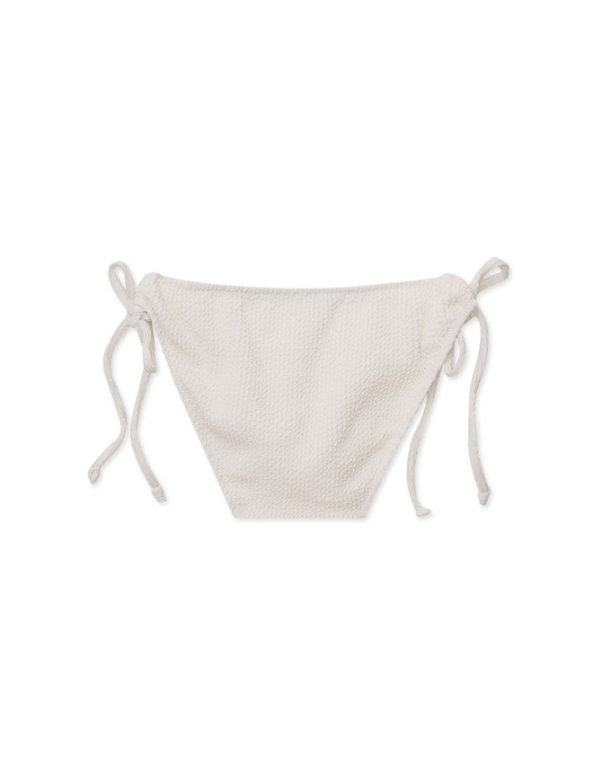 Stylish Wrinkle Knit Side Strap Bikini Bottom