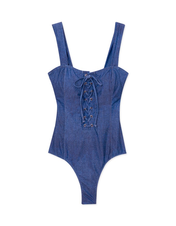 【TIFFANY】Barbie Shaping Corset One-Piece Swimsuit ( Push In )