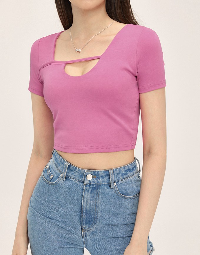 Asymmetric Sexy Hollow Top