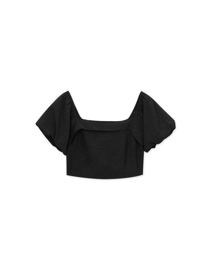 French Square Neck Puff Sleeve Top
