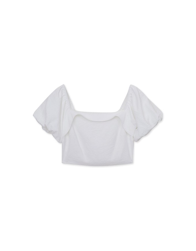 French Square Neck Puff Sleeve Top