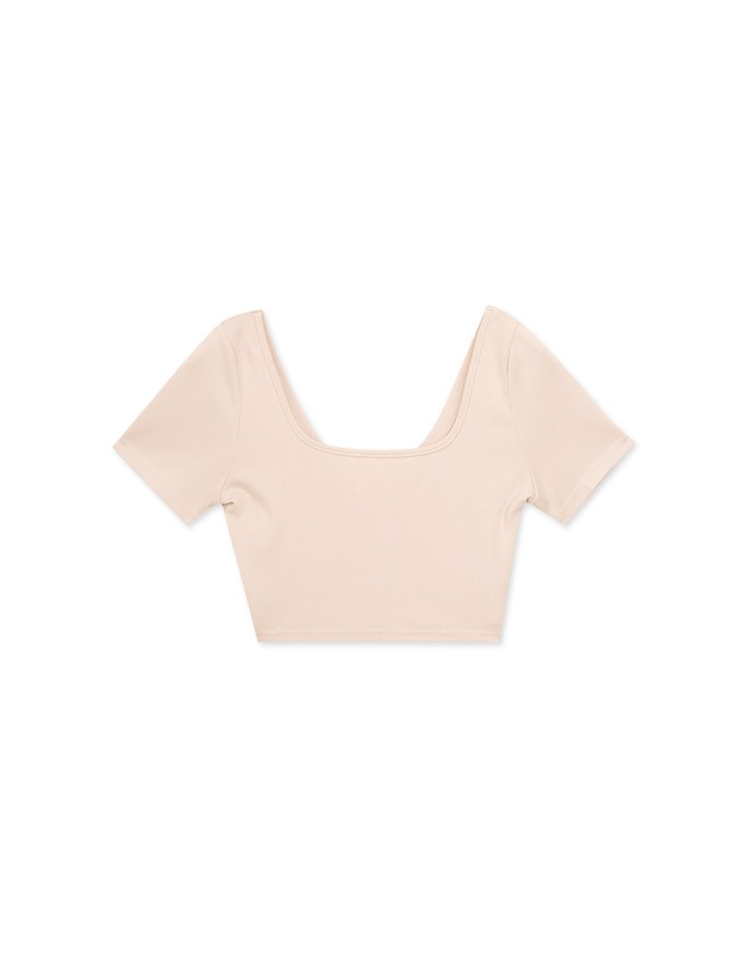 Cross Back Hollow Out Cropped Top