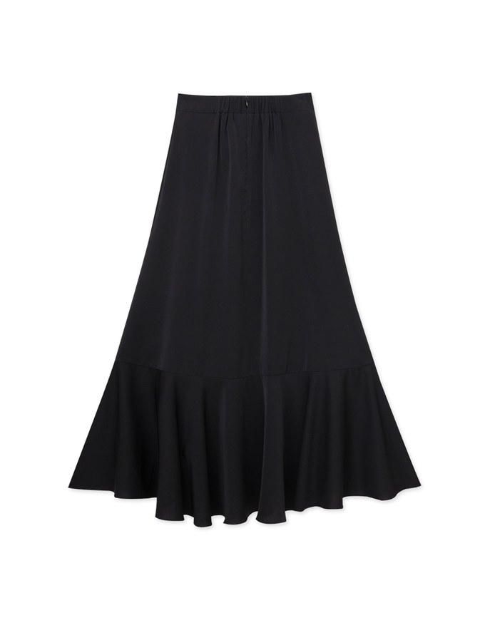 Sheer Fishtail Long Skirt