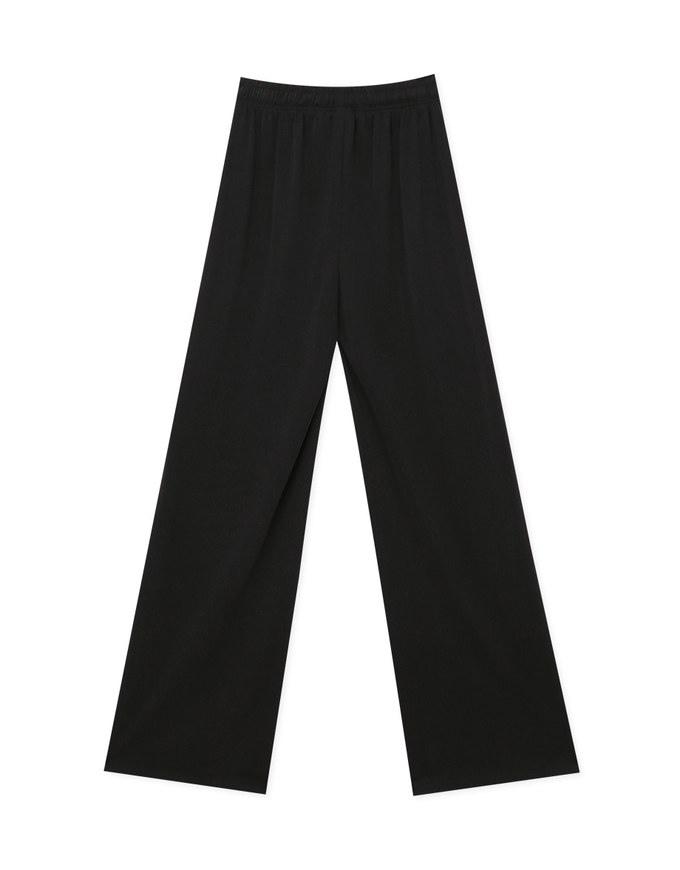 Comfortable Drape Drawstring High Waisted Pants Culottes