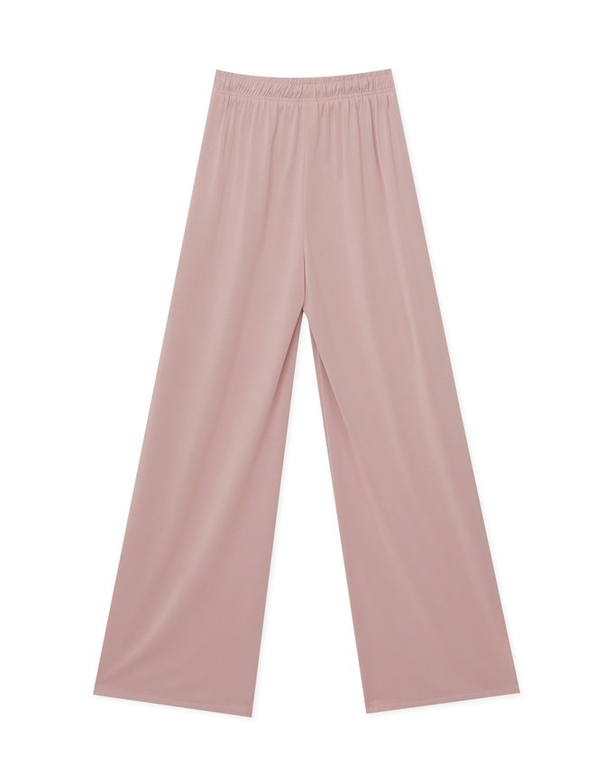 Comfortable Drape Drawstring High Waisted Pants Culottes