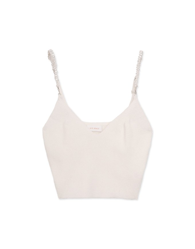 Pearl Chain Knit Cami Top