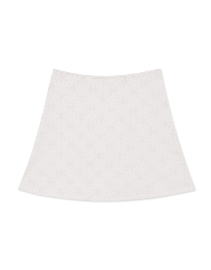 Petal Pressed Layer Open Collar Short Skirts