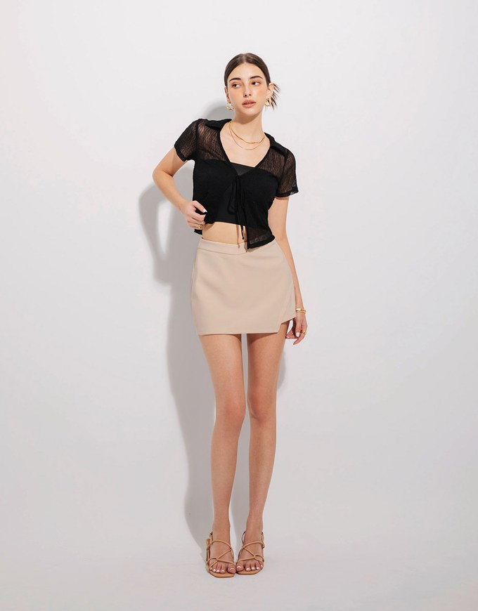 Versatile Plain Chiffon Skorts