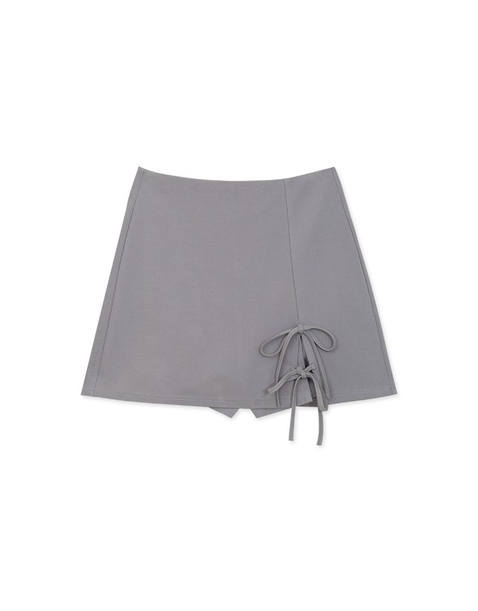 Bow Tie Side Slit Skorts