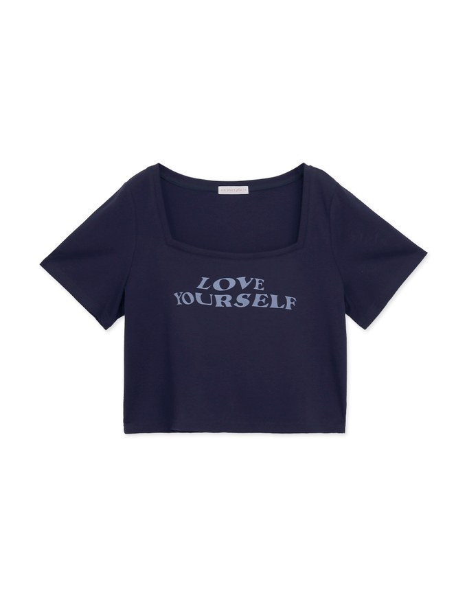 Love Yourself Square Neck Tee