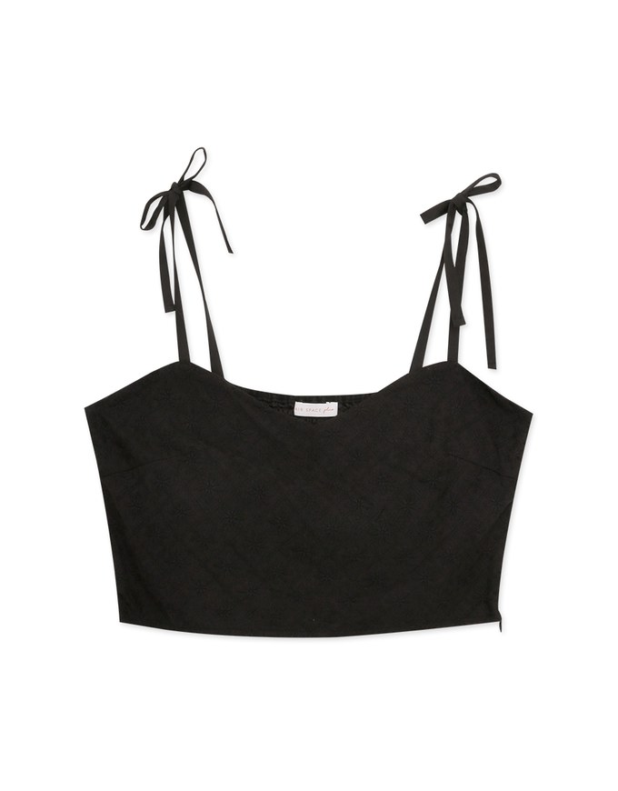 Petal Textured Spaghetti Strap Cami Top