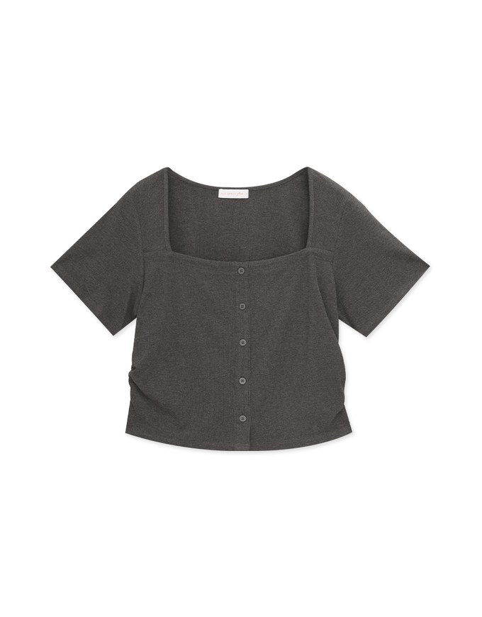 Soft Square Neck Knit Top