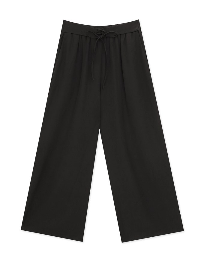 Cooling Skinny Suit High Waisted Wide Pants Culottes