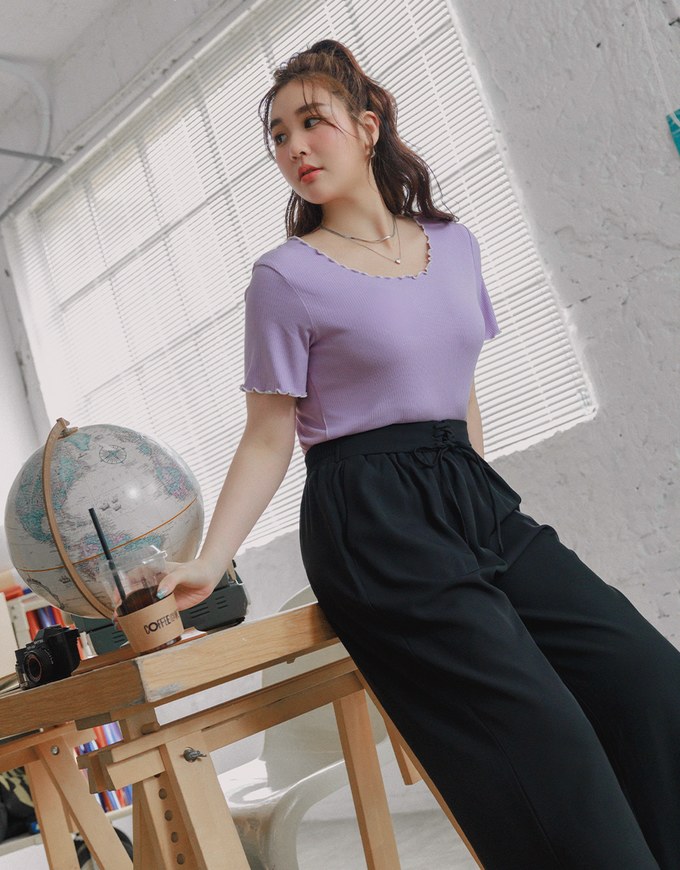 Cooling Skinny Suit High Waisted Wide Pants Culottes