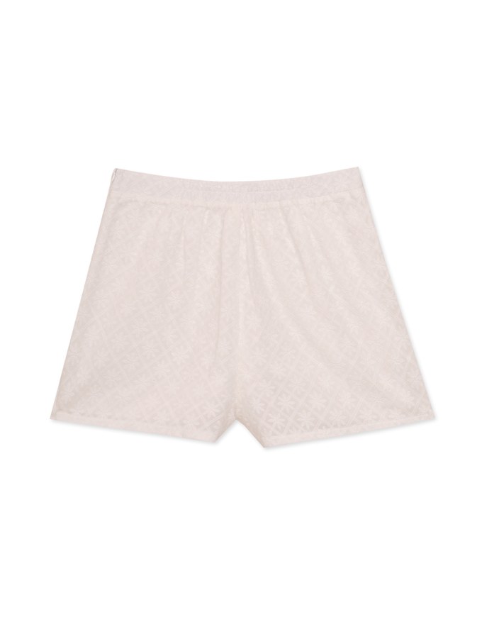 Petal Textured Pleated Skort