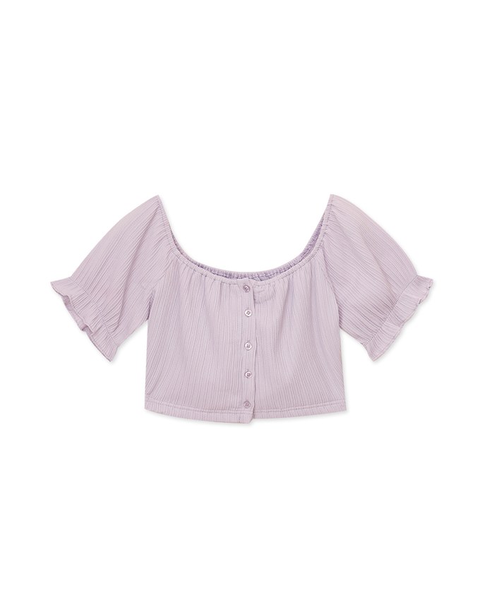 2 Way Square Neck Puff Sleeve Top